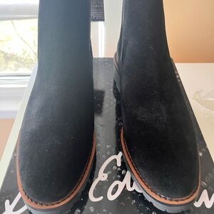 Sam Edelman Black Suede Woman’s Boots 7.5